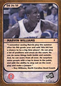 2005 Press Pass - Old School #OS24/25 Marvin Williams Back
