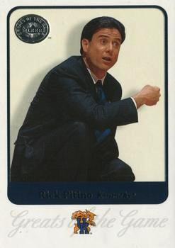 2001 Fleer Greats of the Game #66 Rick Pitino Front