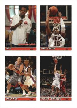 2005-06 Bazooka - 4-on-1 Stickers #21 Jay-Z / Vince Carter / Jason Kidd / Richard Jefferson Front