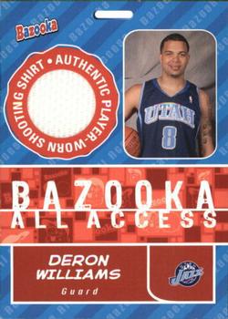 2005-06 Bazooka - All-Access Relics #BAA-DW Deron Williams Front