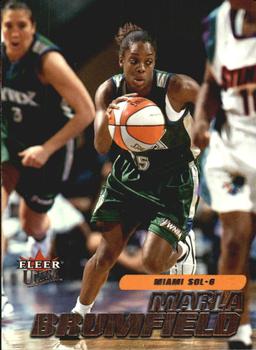 2001 Ultra WNBA #5 Marla Brumfield Front