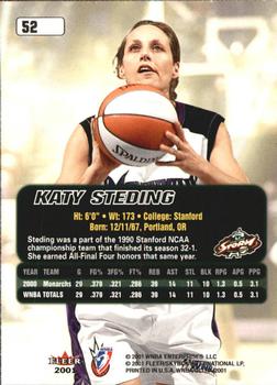 2001 Ultra WNBA #52 Katy Steding Back