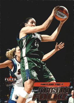 2001 Ultra WNBA #54 Kristin Folkl Front