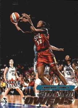 2001 Ultra WNBA #73 Shantia Owens Front