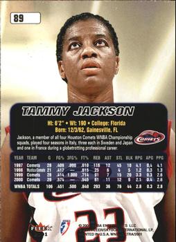 2001 Ultra WNBA #89 Tammy Jackson Back