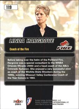 2001 Ultra WNBA #119 Linda Hargrove Back