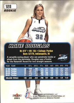 2001 Ultra WNBA #128 Katie Douglas Back