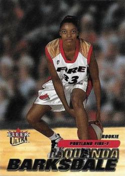 2001 Ultra WNBA #137 LaQuanda Barksdale Front