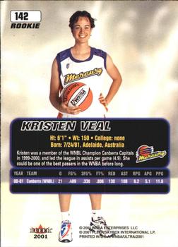 2001 Ultra WNBA #142 Kristen Veal Back