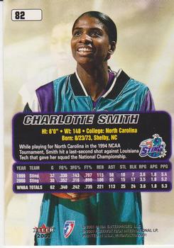 2001 Ultra WNBA #82 Charlotte Smith Back