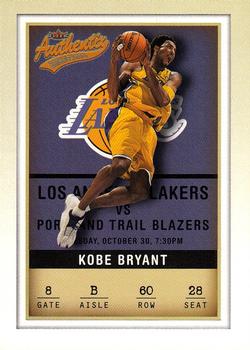 2001-02 Fleer Authentix #60 Kobe Bryant Front