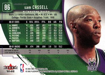 2001-02 E-X #86 Sam Cassell Back