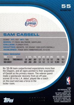 2005-06 Finest - Refractors Red #55 Sam Cassell Back