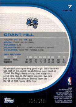 2005-06 Finest - X-Fractors Red #7 Grant Hill Back