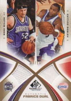 2005-06 SP Game Used - Authentic Fabrics Dual Gold #AF2-BC Brad Miller / Cuttino Mobley Front