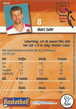 2002 City-Press Powerplay BBL Playercards #38 Marc Suhr Back
