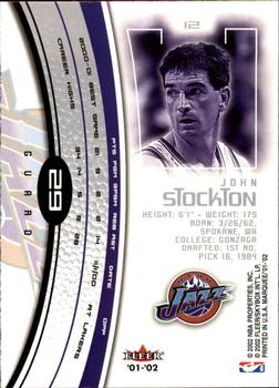 2001-02 Fleer Marquee #29 John Stockton Back