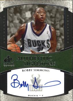 2005-06 SP Signature Edition - Signatures #AS-BS Bobby Simmons Front