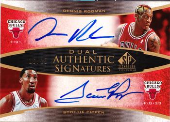 2005-06 SP Signature Edition - Signatures Dual #DS-RP Dennis Rodman / Scottie Pippen Front