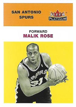 2001-02 Fleer Platinum #138 Malik Rose Front