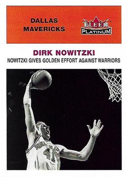 2001-02 Fleer Platinum #211 Dirk Nowitzki Front