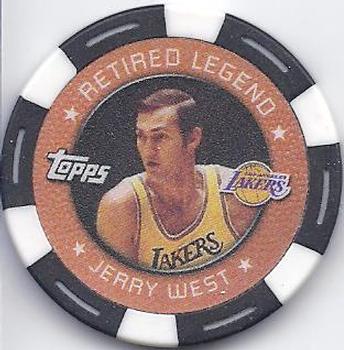 2005-06 Topps NBA Collector Chips - White #NNO Jerry West Front