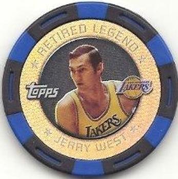 2005-06 Topps NBA Collector Chips - Blue Foil #NNO Jerry West Front