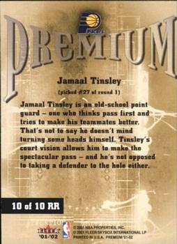 2001-02 Fleer Premium - Rookie Revolution #10 RR Jamaal Tinsley Back