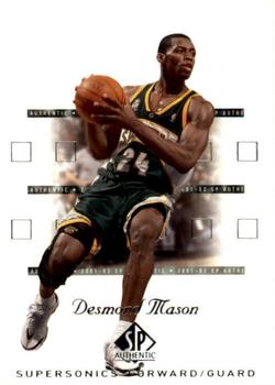 2001-02 SP Authentic #81 Desmond Mason Front