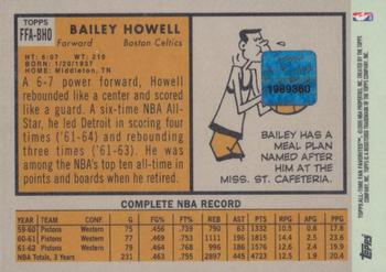 2005-06 Topps 1952 Style - All-Time Fan Favorites Autographs #FFA-BHO Bailey Howell Back