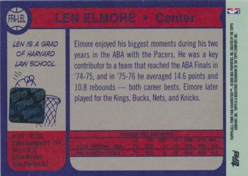 2005-06 Topps 1952 Style - All-Time Fan Favorites Autographs #FFA-LEL Len Elmore Back