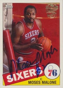 2005-06 Topps 1952 Style - All-Time Fan Favorites Autographs #FFA-MMA Moses Malone Front