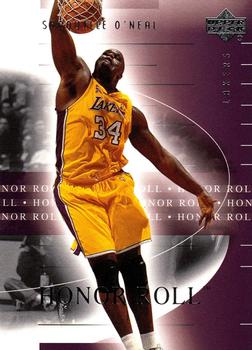 2001-02 Upper Deck Honor Roll #39 Shaquille O'Neal Front