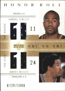 2001-02 Upper Deck Honor Roll #128 Jamaal Tinsley / Andre Miller Front