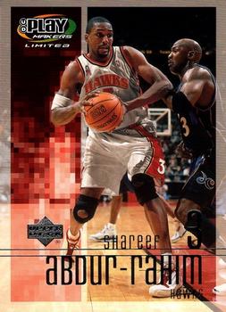2001-02 UD PlayMakers Limited #1 Shareef Abdur-Rahim Front