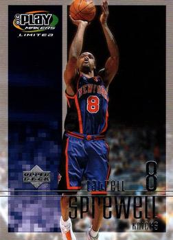 2001-02 UD PlayMakers Limited #63 Latrell Sprewell Front