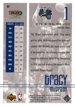 2001-02 UD PlayMakers Limited #67 Tracy McGrady Back