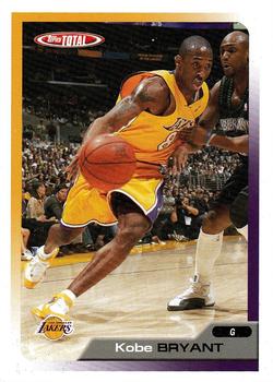 2005-06 Topps Total - Team Checklists #13 Kobe Bryant Front
