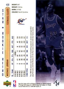 2001-02 Upper Deck #450 Michael Jordan Back