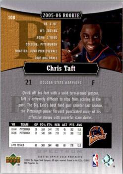 2005-06 UD Portraits - Spectrum #108 Chris Taft Back