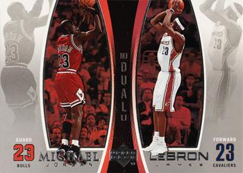 2005-06 Upper Deck - Michael Jordan/LeBron James #LJMJ5 Michael Jordan / LeBron James Front