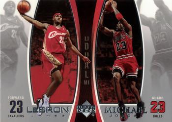 2005-06 Upper Deck - Michael Jordan/LeBron James #LJMJ9 Michael Jordan / LeBron James Front