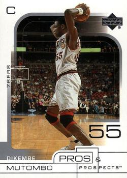 2001-02 Upper Deck Pros & Prospects #62 Dikembe Mutombo Front