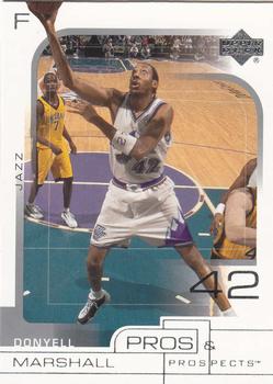 2001-02 Upper Deck Pros & Prospects #84 Donyell Marshall Front