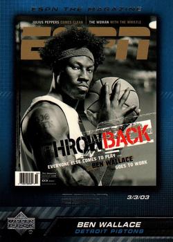 2005-06 Upper Deck ESPN - ESPN the Magazine #MAG-BW Ben Wallace Front