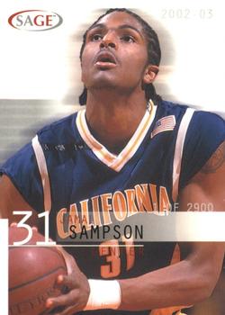 2002 SAGE #26 Jamal Sampson Front