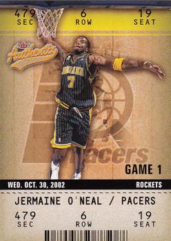 2002-03 Fleer Authentix #26 Jermaine O'Neal Front