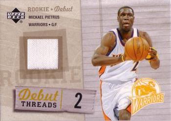 2005-06 Upper Deck Rookie Debut - Debut Threads #DT-MP Mickael Pietrus Front