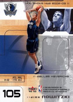 2002-03 Fleer Hot Shots #105 Steve Nash / Dirk Nowitzki Back
