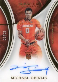 2016-17 Panini Immaculate Collection Collegiate - Rookie Autographs #75 Michael Gbinije Front